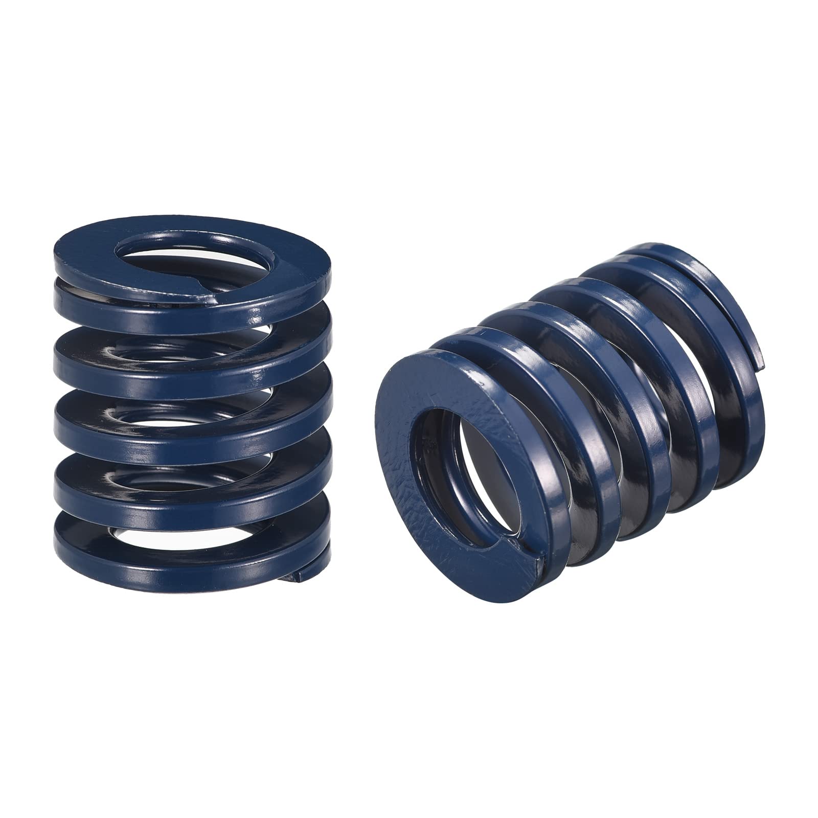 sourcing map3D Printer Die Spring, 2pcs 30mm OD 35mm Long Spiral Stamping Light Load Compression Mould Die Springs for 3D Printer Electric Part, Blue