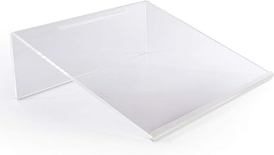 Clear Acrylic Ergonomic Writing Slope – 20° Tilt Ideal for Handwriting, Studying & Calligraphy – Anti-Slip Base, Wide Desktop Surface | Desk Posture Aid | Pukkr