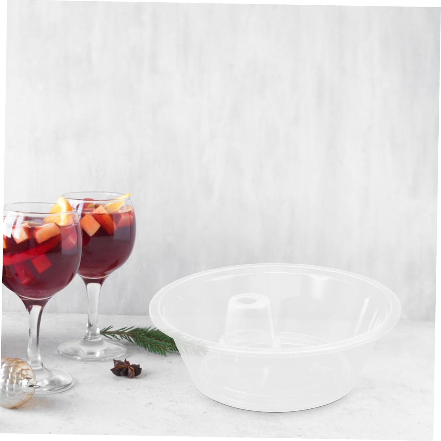 ABOOFAN 50 Pack Plastic Tumbler Snack Bowl Tray for Parties and Cinemas