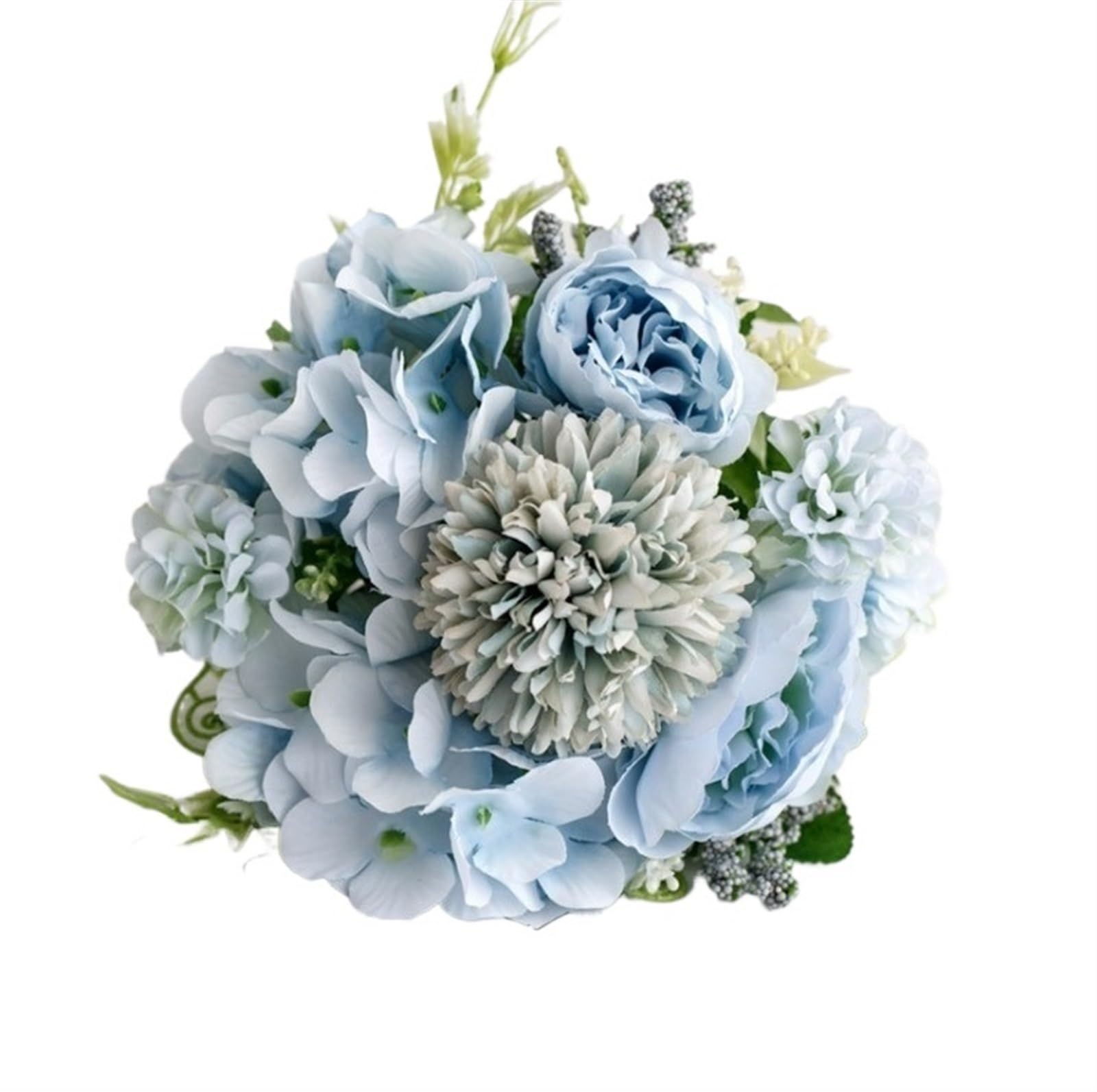 ZGCrumphant Artificial Wedding Bouquet 31cm Simulated Rose Wedding Handheld Flower Artificial Peony Bouquet Flowers For Home Party Decoration(Color5,1pcs)