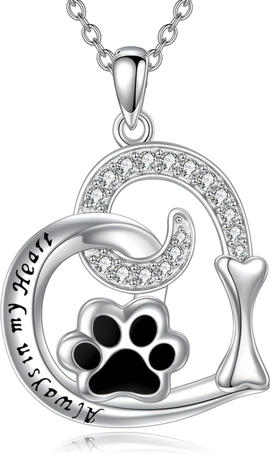 LUHE Animal Necklace for Women Sterling Silver Animal Pendant Necklace Cute Jewelry Gifts for Women