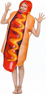 Hotdog Costume for Adult Halloween Hot Dog Costumes Funny Fancy Dress Cosplay Parties Carnivals