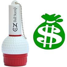 EZBallStamp Golf Ball Stamp Marker Green Bag of Cash