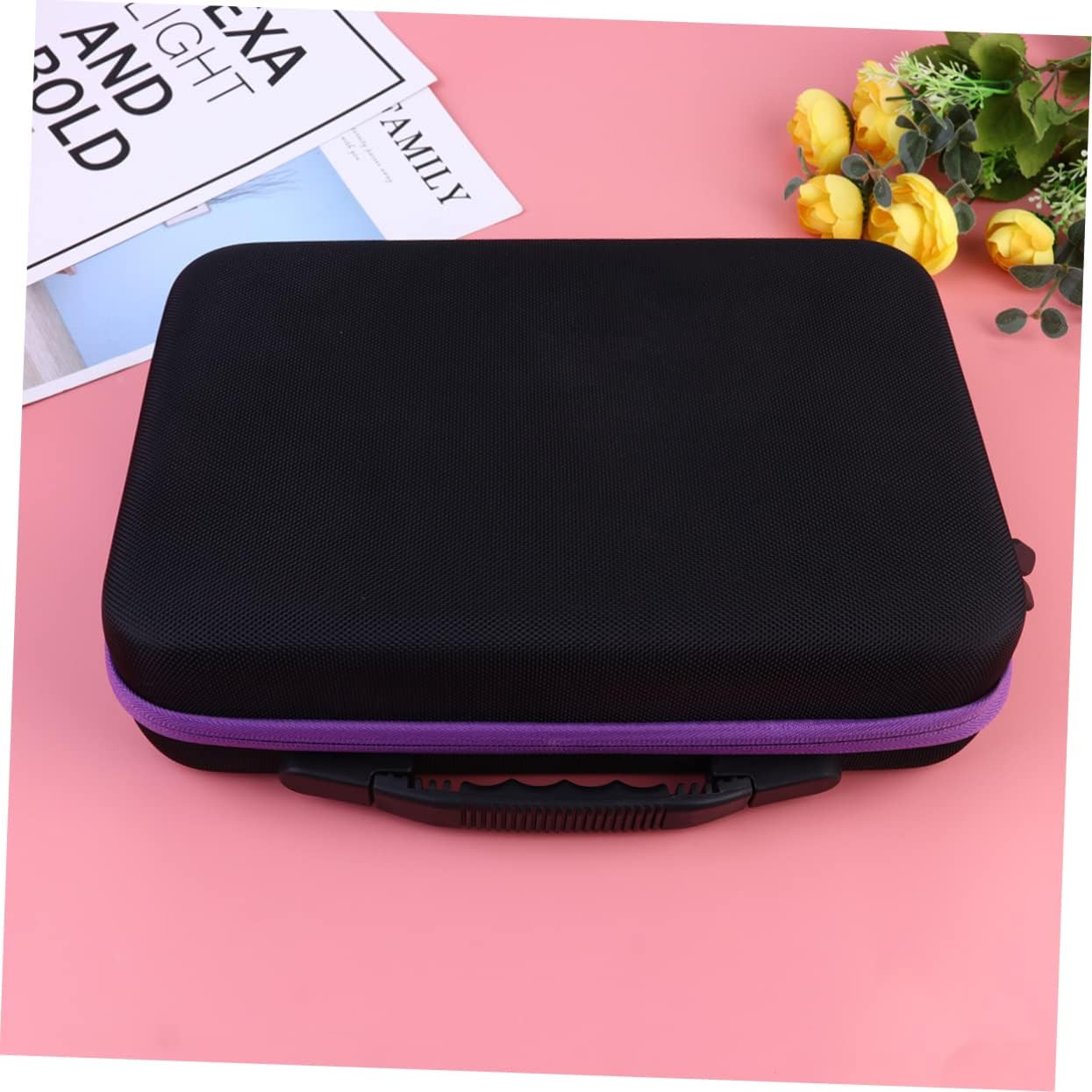 VICASKY Portable 60 Grid Essential Oil Storage Bag for 10ml Bottles Travel Organizer Detachable Design for Aromatherapy Enthusiasts for Home and On-the-Go