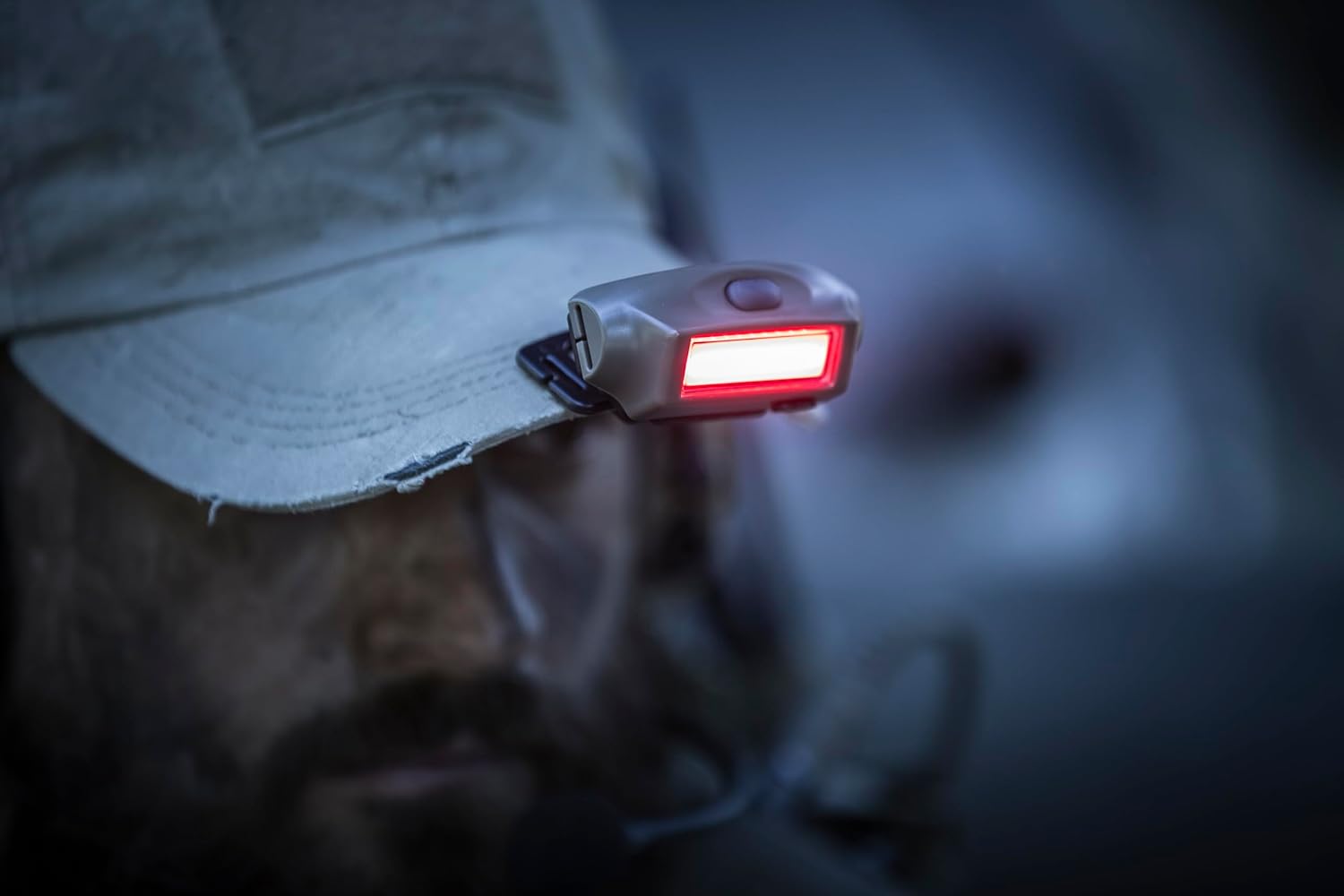 Streamlight 61706 Bandit 180-Lumen USB Rechargeable Red LED Headlamp with Elastic Head Strap, Clip, and USB Cable, Coyote