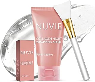 Máscara facial de colágeno para toda la noche...