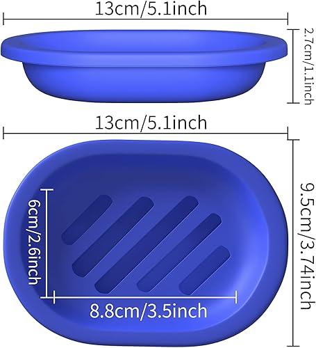Miniatura 3 de Topsky 2 jaboneras para ducha, jaboneras, jaboneras, jaboneras, jaboneras para barra de jabón, soporte de barra de jabón para ducha con bandeja de