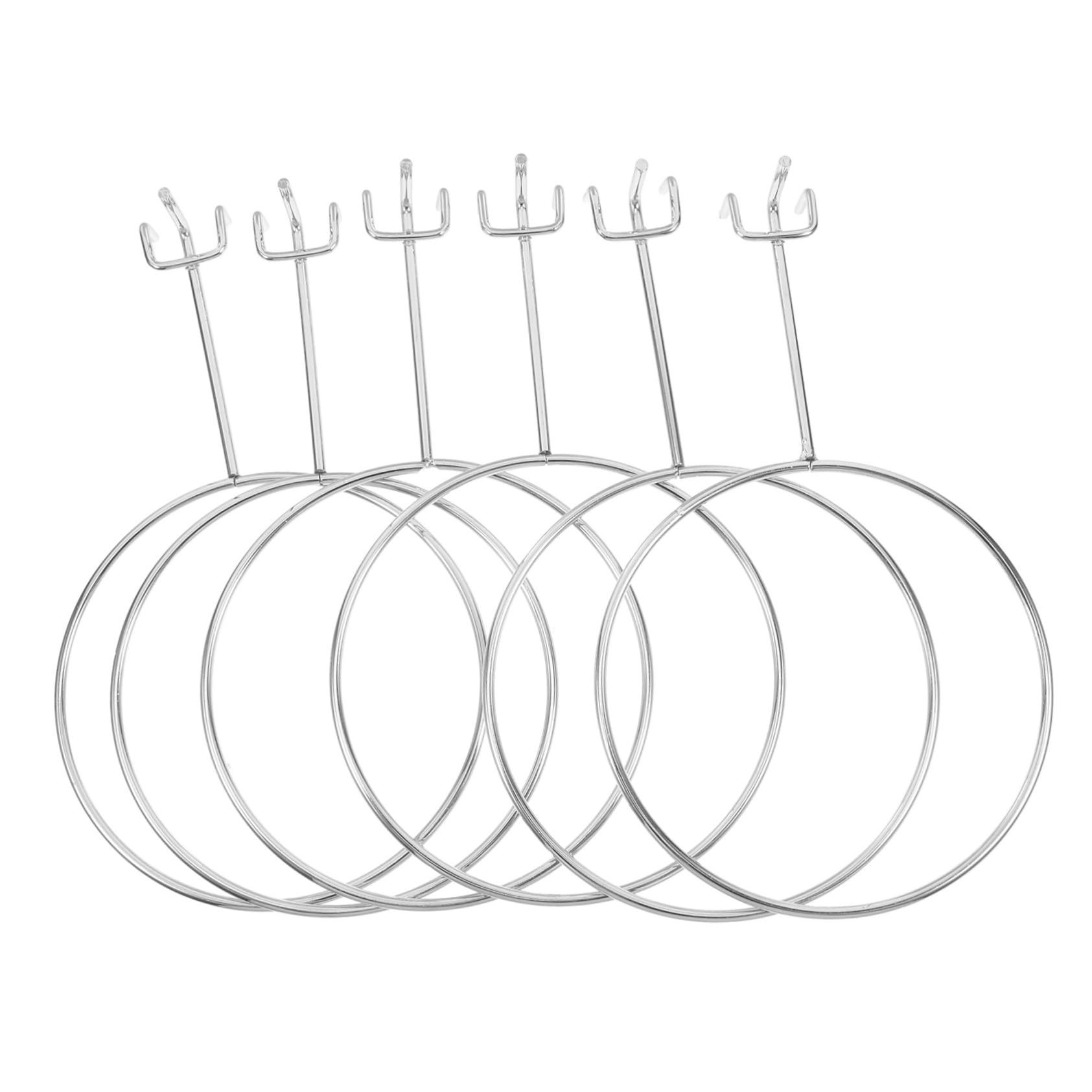 Hemobllo 6pcs Wall-mounted Hat Display Rack Heavy-duty Cap Organizer for Retail Shops and Homes Easy Installation for Caps Helmets and Accessories