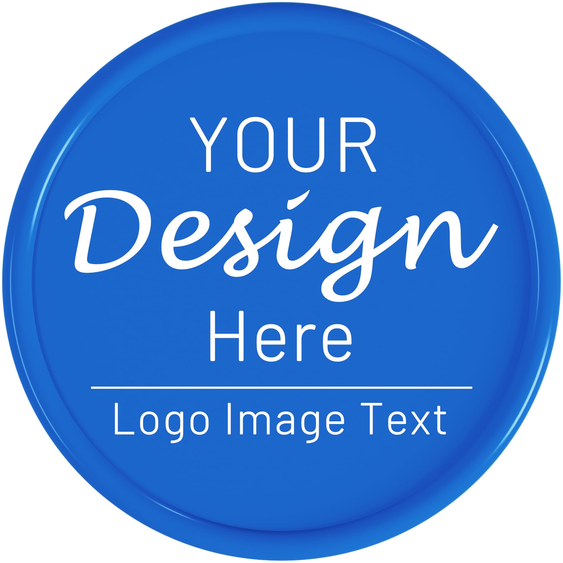 200 Custom Poker Chips,Double Sided Full Color Print,Imprint Your Own Personal Logo, Text and Image,Set for Bar Tokens,Party,Memorial Day,Golf and Wedding Favors (Blue)