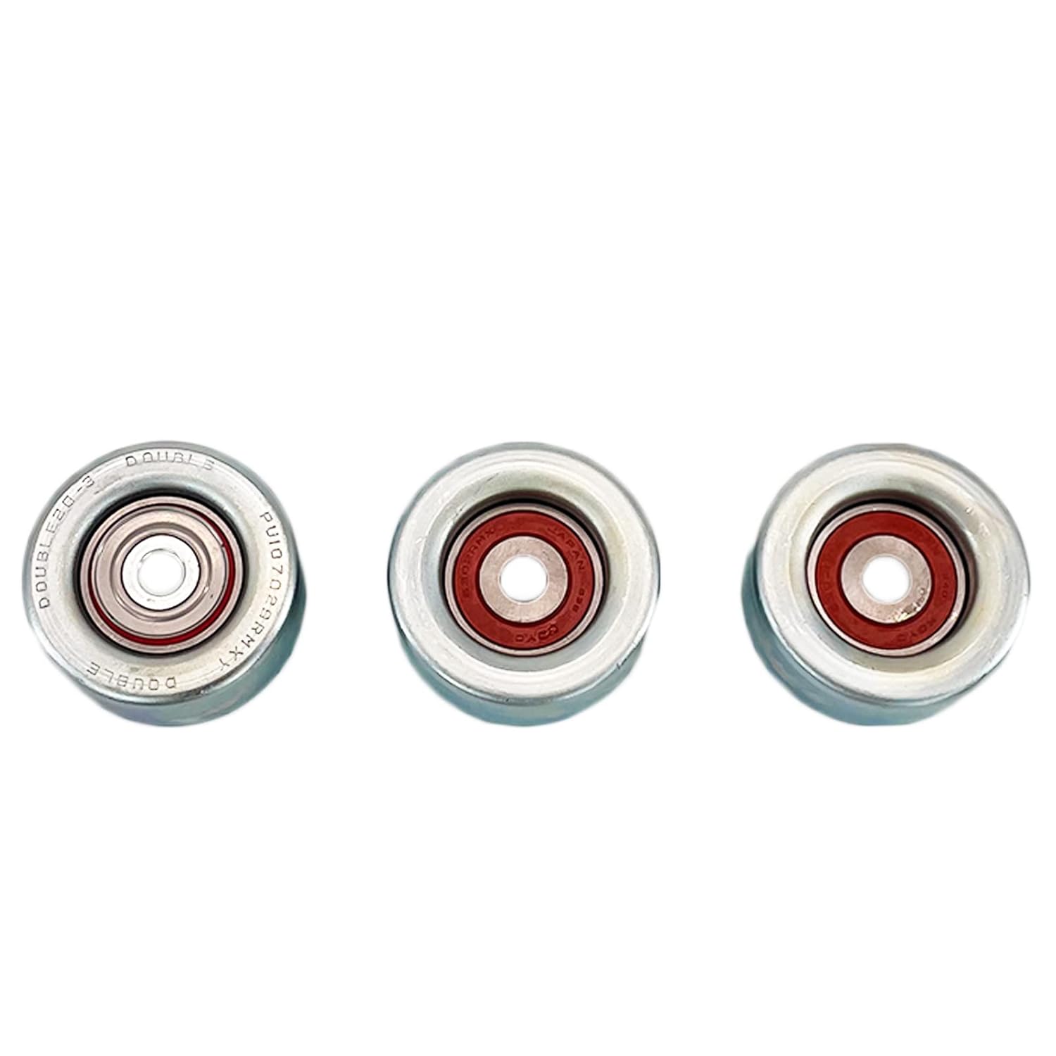 Idler Pulley Kit Fit for Toyota 4Runner Tacoma Tundra Hilux 4.0L V6 1GRFE 2003-15 Replace # 1660331040 166030P030 1660431020 166040P011 3 Pack