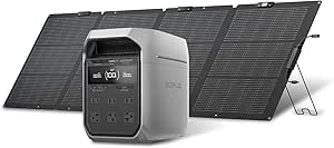 EcoFlow DELTA 3 Plus 1024Wh ポータブル電源 + 220Wソーラーパネル 片面 GEN2 2点セット 業界最速級の充電速度 56分で100%充電 高出力AC 長寿命10年 高出力 ソーラーチャージャー ソーラーパネルGen2 折りたたみ式 TOPCon 高変換効率25% 停電対策 防災グッズ エコフロー リン酸鉄リチウムイオン