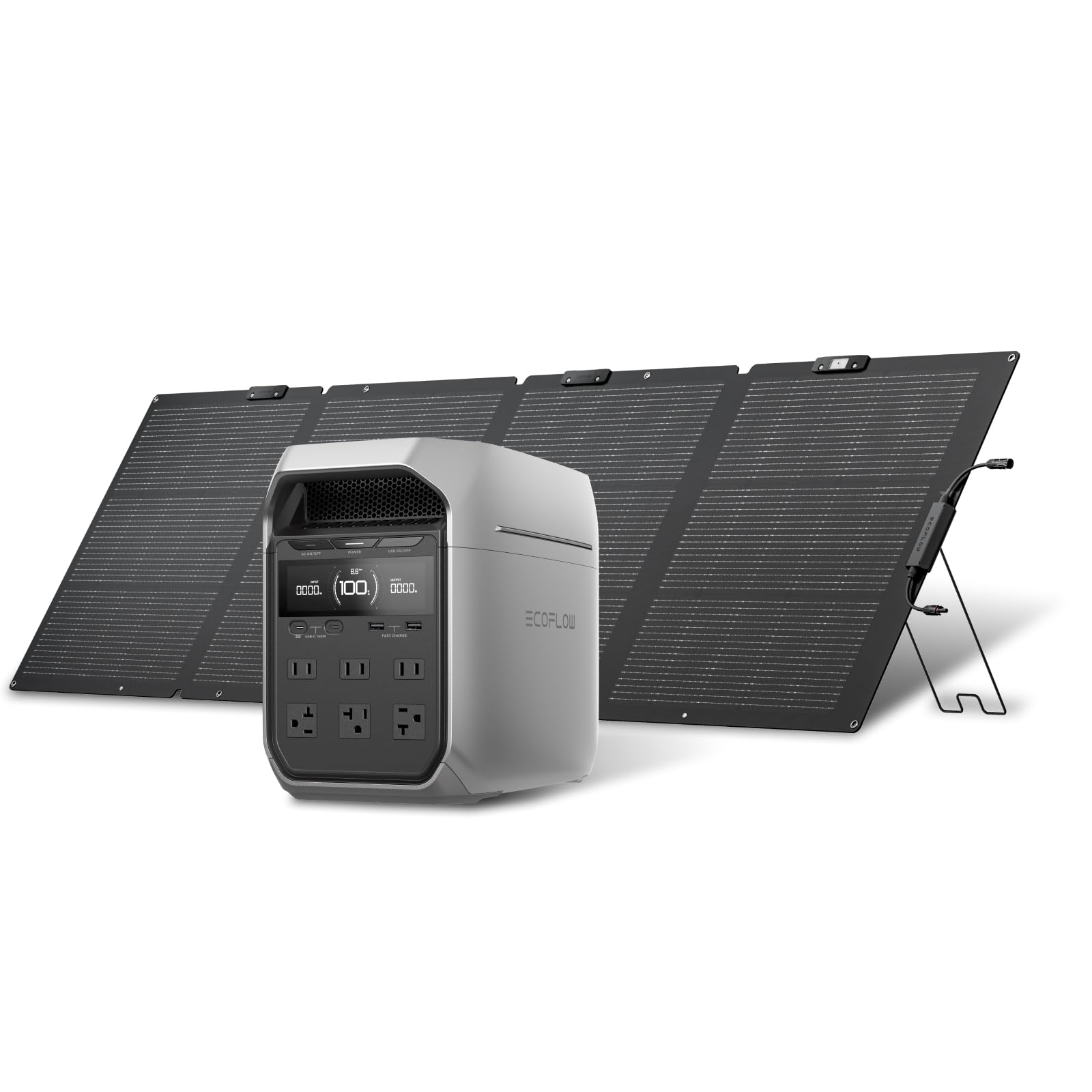 Amazon | EcoFlow DELTA 3 Plus 1024Wh ポータブル電源+220Wソーラー 