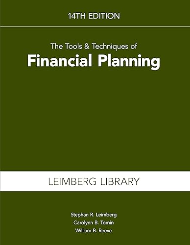The Tools &amp; Techniques of Financial Planning, 14th Edition