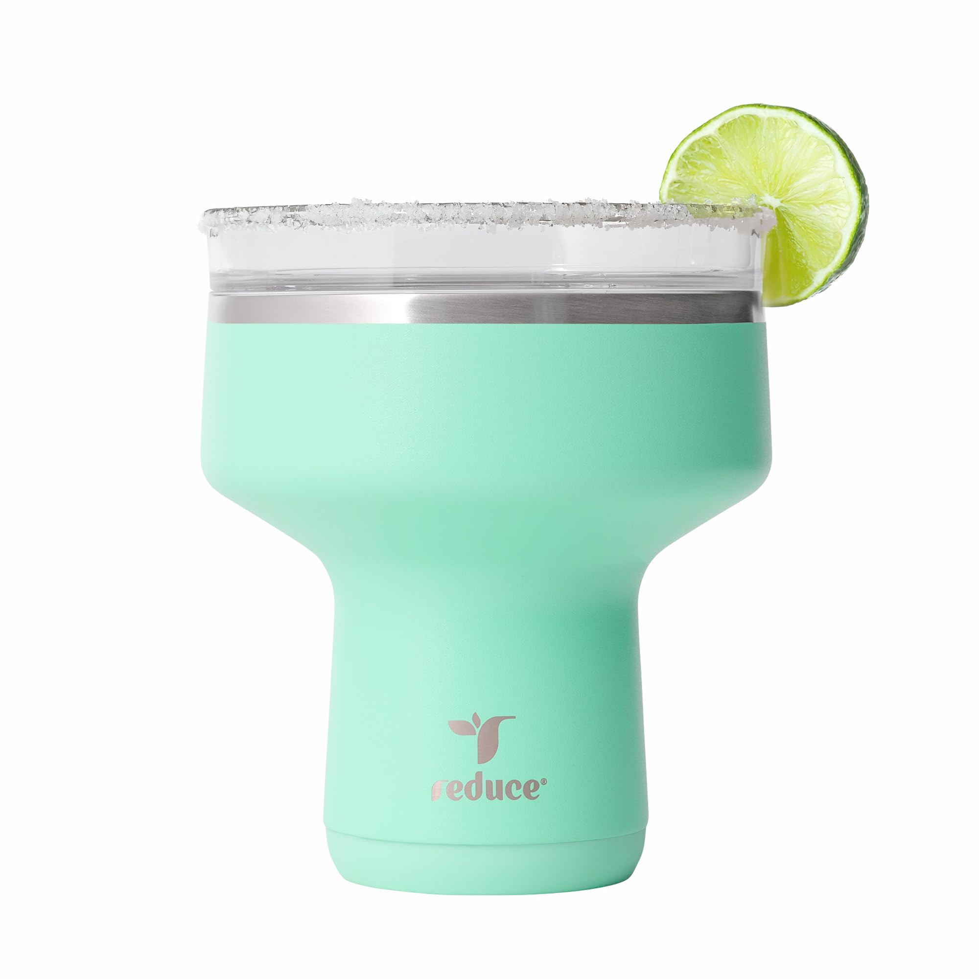 REDUCE Saltini 16oz Margarita Tumbler - Insulated Cocktail Glass with Lid