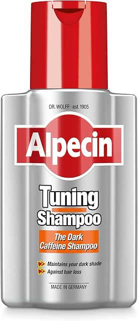 Alpecin Szampon tuningowy, 1 x 200 ml  czarny szampon kofeinowy do siwych włosów