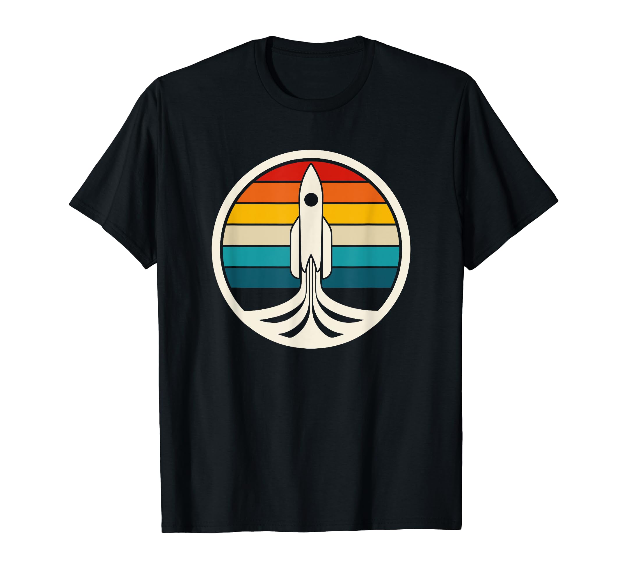Vintage Art Rocket Ship T-Shirt