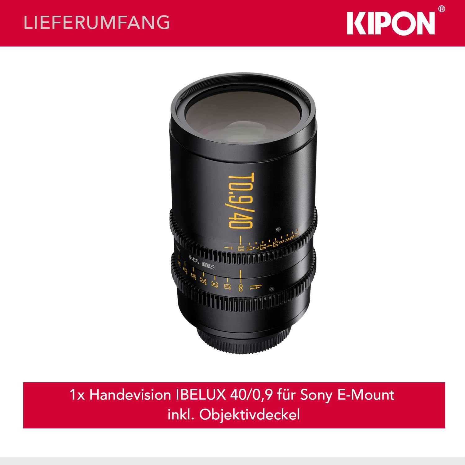 Handevision Ibelux 40mm 1:0,9 VCSC-Objektiv Für Mi Produktbild-Vorschau 7