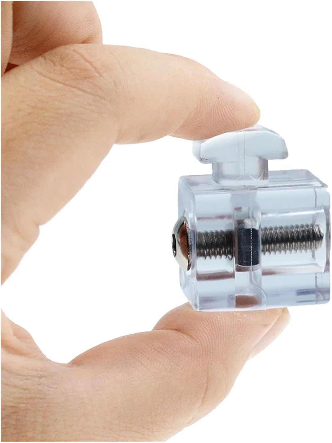 24 Pieces European Standard/Industrial Aluminum Profile Accessories Transparent Rubber Particles 2020/3030/4040/4545 Plastic Blocks(4545 Spacer Block)