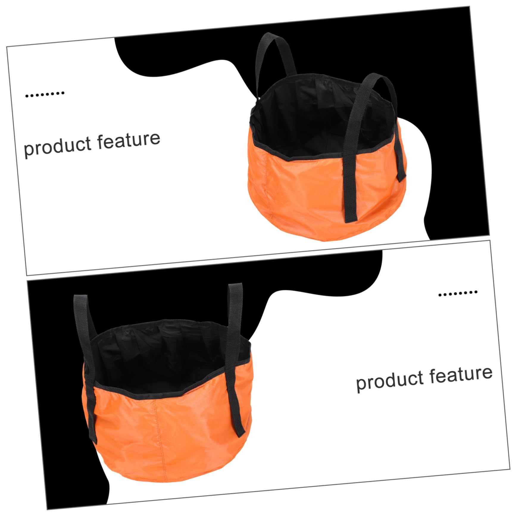 POPETPOP 2 Sets Folding Water Basins Collapsible Outdoor Travel Buckets for Camping Hiking and Fishing Durable Lightweight Portable Soaking Foot Tubs