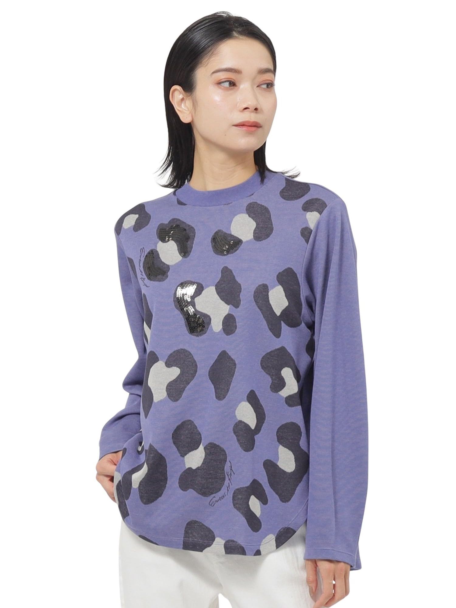 [エヴェックス バイ クリツィア] ウォッシャブル パンサージャカードカットソー U5P02506__