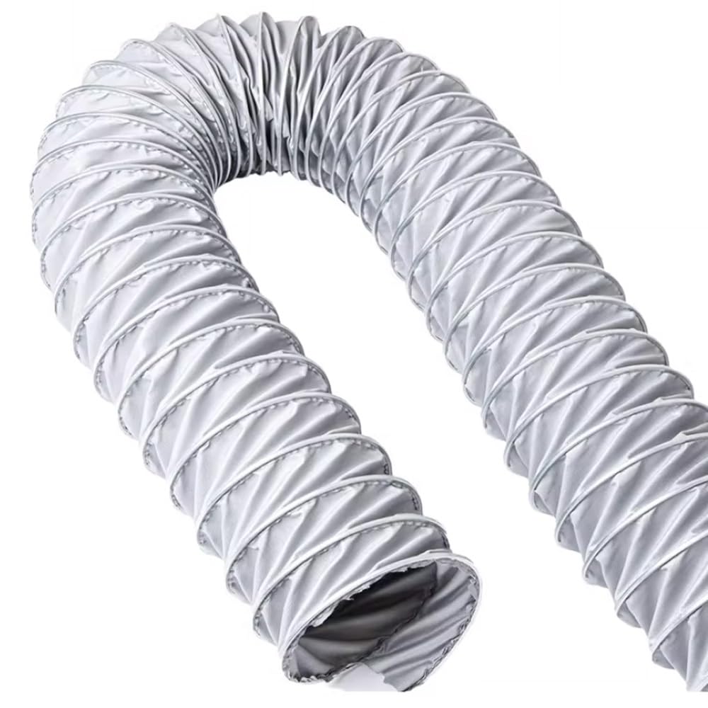 Manguera para conductos, Manguera Flexible de Alta Resistencia para ventilación - Conducto de Aire retráctil para Ventilador Extractor y Extractor de Humos, Resistente a Altas temperaturas,
