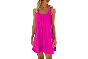 Women's Sleeveless Mini Tank Dress: Summer Dresses for Amazon Prime 2020 Day