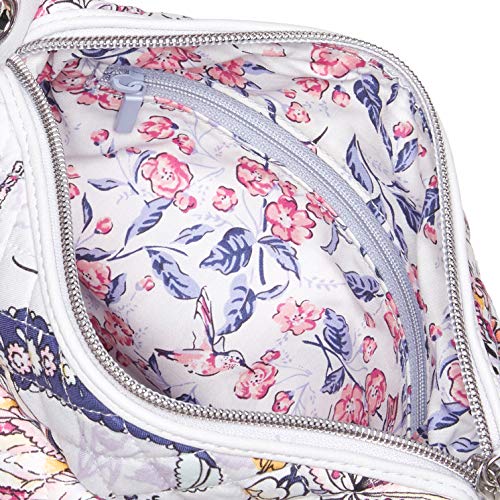 Vera Bradley Cotton Carson Mini Shoulder Bag Crossbody Purse, Hummingbird Park #TOP4