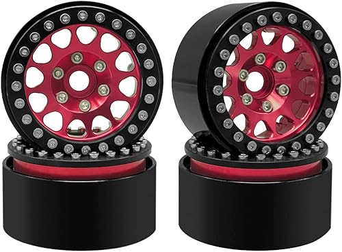 Miniatura 8 de OGRC - 4 llantas Beadlock de 1.9 pulgadas, llantas de aluminio para Traxxas TRX4 TRX6 Redcat GEN7 GEN8 Rc4wd D90 Axial SCX10 SCX10 II 90046 SCX10