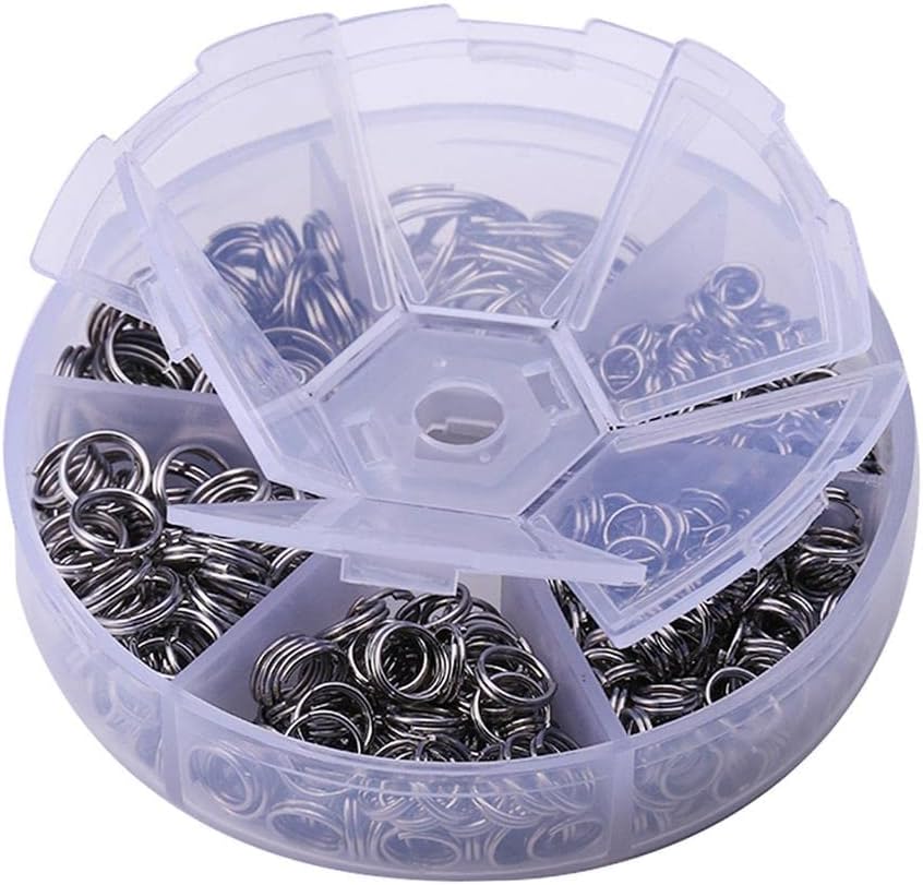 1 Box 600 Pcs Stainless Steel Jump Rings Open Connector