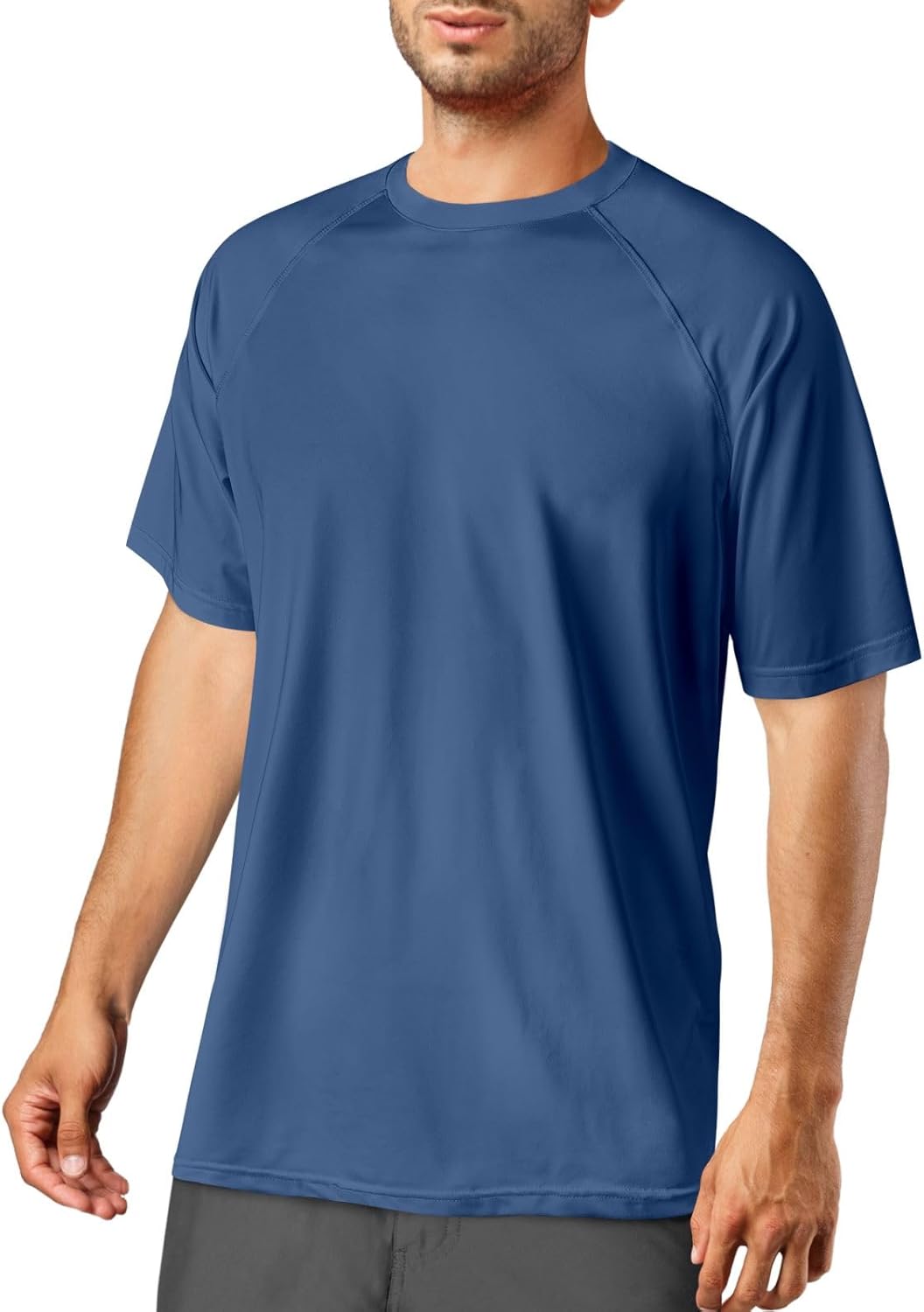 Swim Shirts for Men Short Sleeve Rash Guard UPF 50 Sun UV SPF Dri Fit Fishing Swimming Beach Water Athletic Shirts Lightweight Swimwear Rashguard T-Shirts Quick Dry Blue L Swim Shirts for Men Short Sleeve Rash Guard UPF 50 Sun UV SPF Dri Fit Fishing Swimming Beach Water Athletic Shirts Lightweight Swimwear Rashguard T-Shirts Quick Dry Blue L