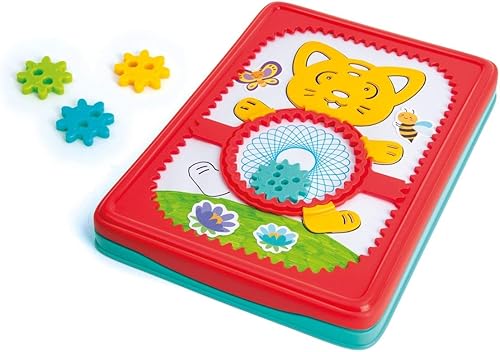 Clementoni 15275 Clementoni-15275-Play Creative-Sphirograph Animales, Multicolor