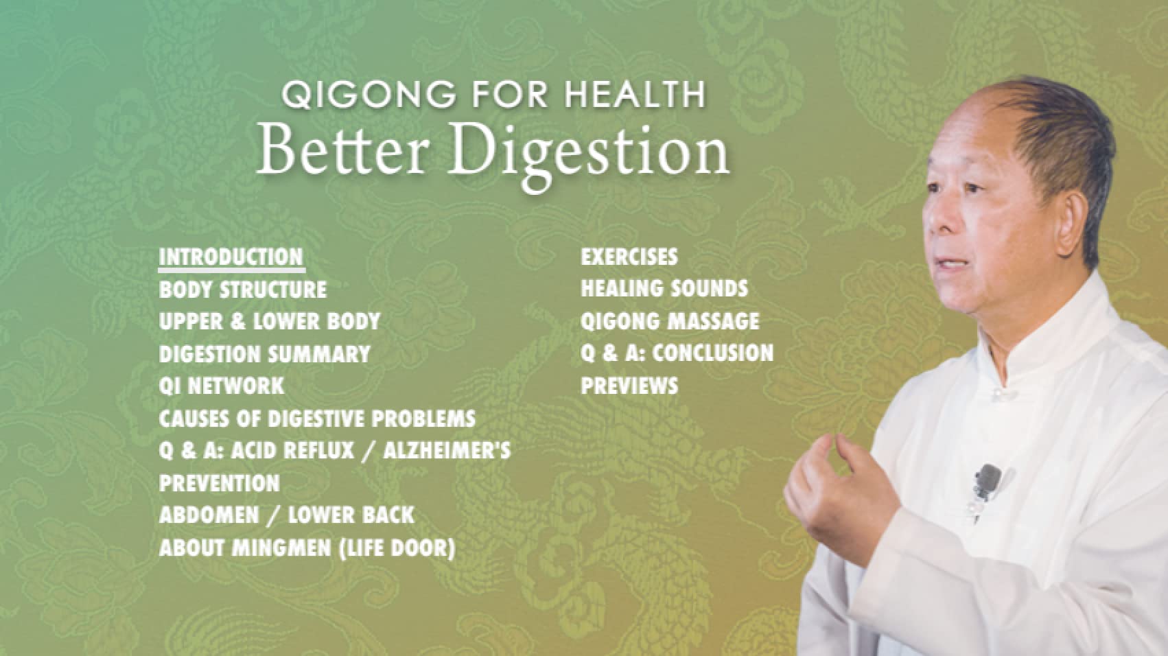 Qigong for Health: Better Digestion MASTER YANG LIVE DVD (YMAA Qigong) Dr. Yang, Jwing-Ming DVD Video plus free streaming online access