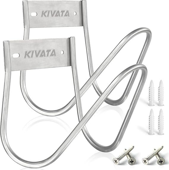 KIVATA 304 Stainless Steel Garden Hose Hanger (Set of 2