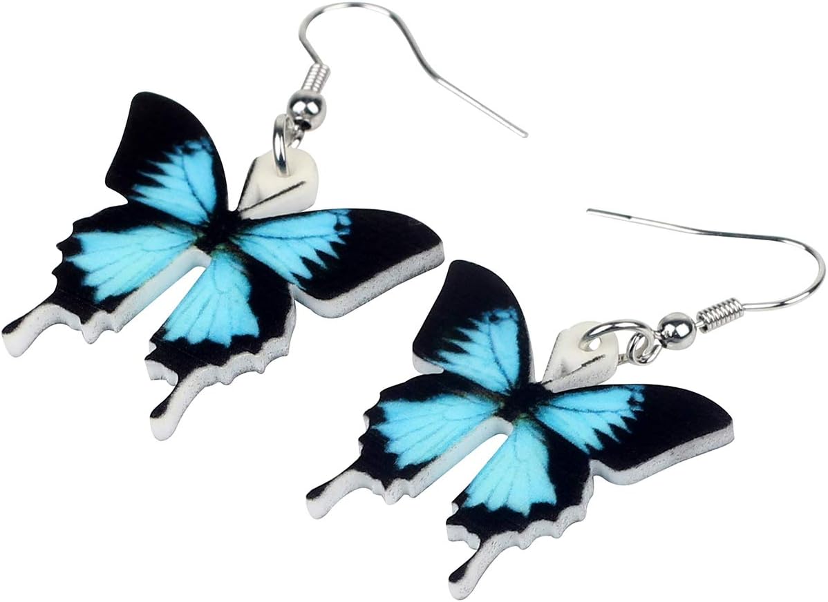 Bonsny Drop Dangle Big Monarch Butterfly Earrings Fashion Insect Jewelry For Women Gifts - Image 3