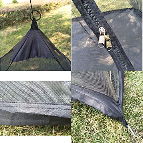 Vilemoon Mosquito Net For Camping Bed Compact And Ultra-Light For Travel Outdoor Netting Cover Lightweight Mesh (Green) #TOP3