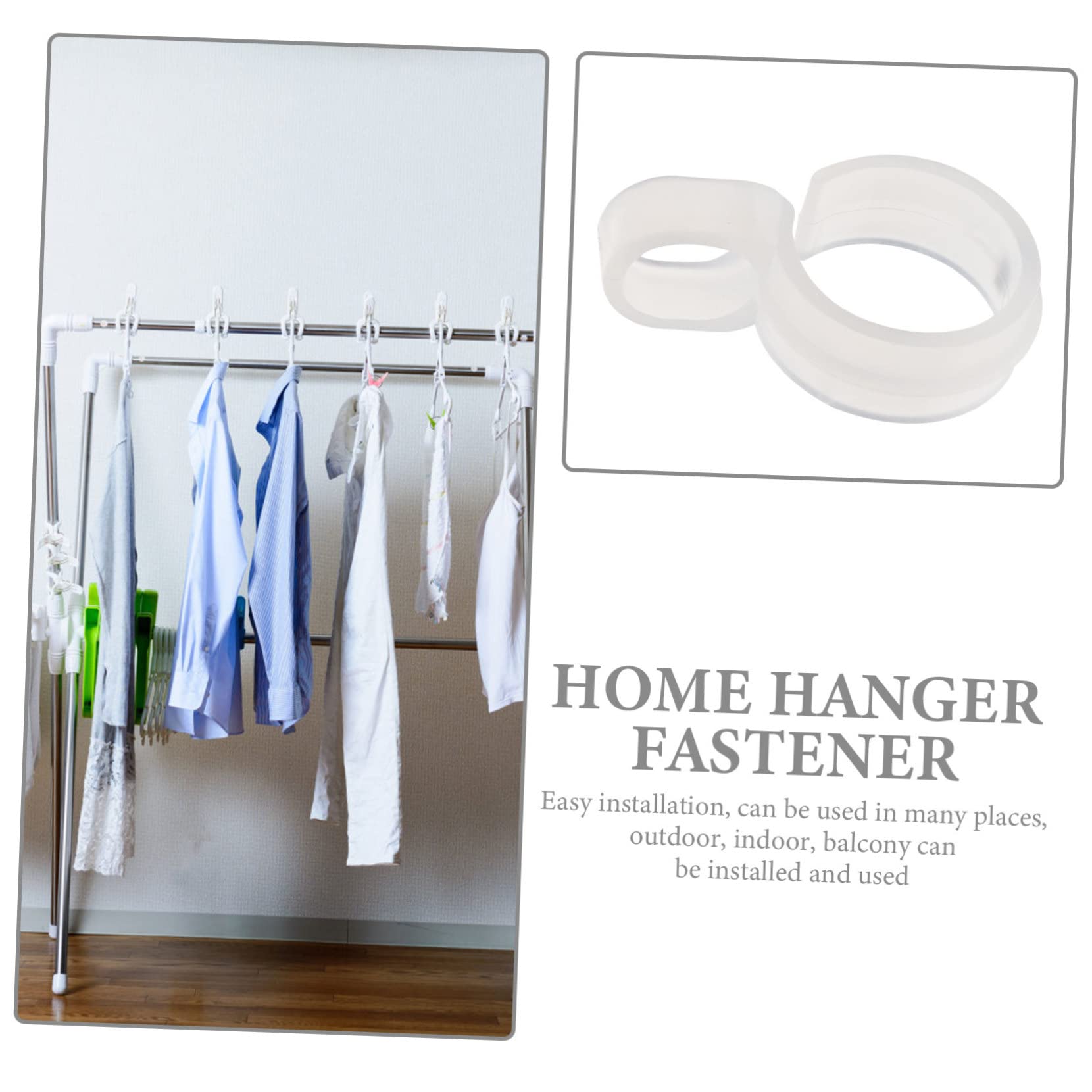 Cabilock 3er-set Haken Winddichte Kleiderbügel Schnallenhaken Runde Haken Rutschfest für Mäntel 60 Stück * 3