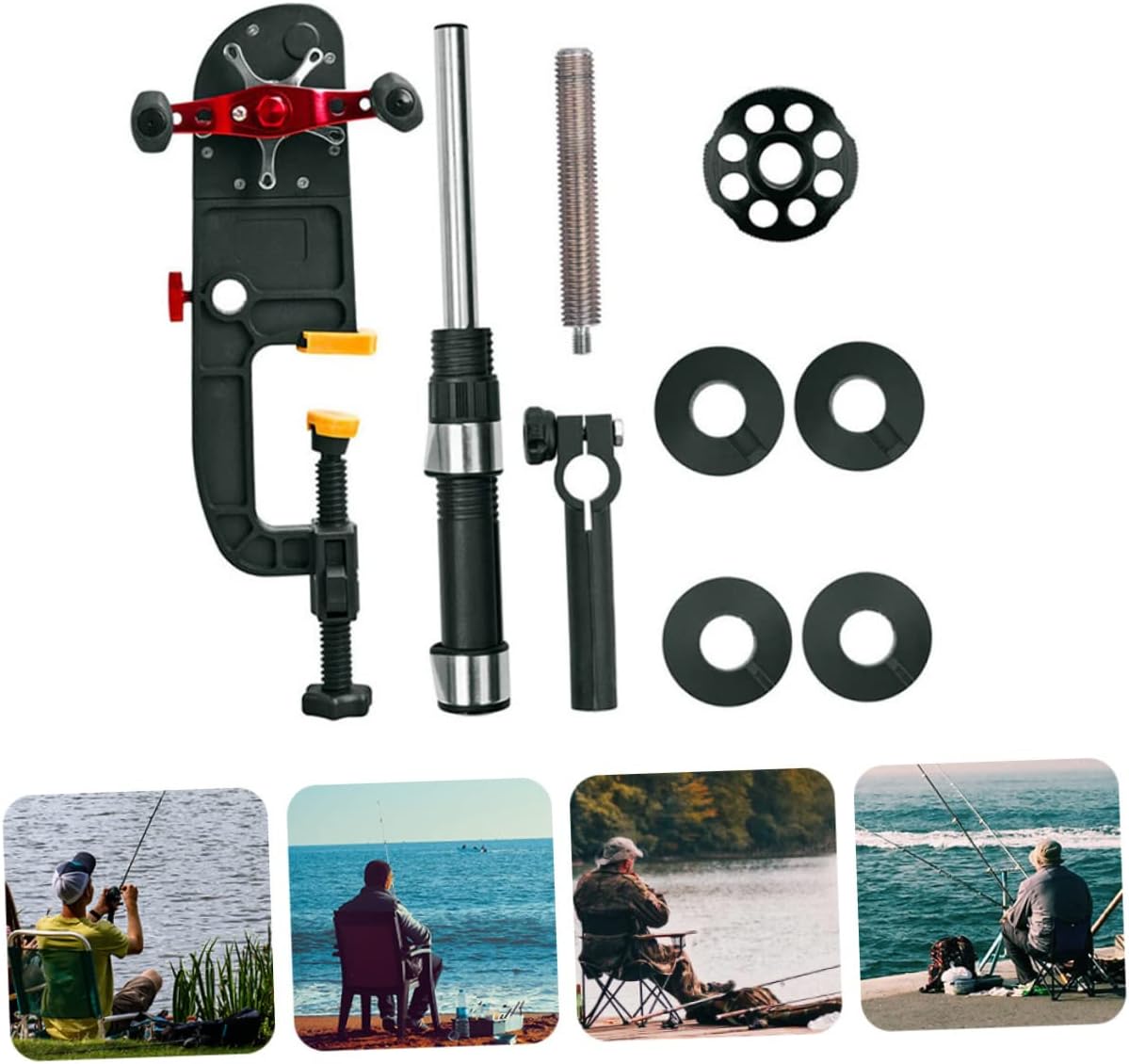Fishing Line Spooler System Reel Spooling -45mm Variable Range Comfortable Operation Anti-Slip Front Clip