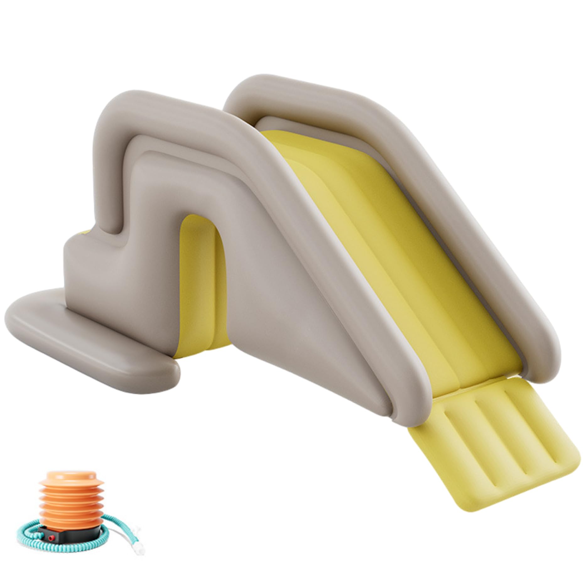 Poolrutsche, 78, 7 x 31, 5 x 33, 5 Zoll PVC PVC aufblasbare Wasserrutsche mit Luftpumpe für Außen-, Innen-, Garten, Garten, Grün