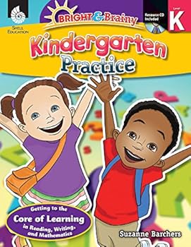Paperback Bright & Brainy: Kindergarten Practice Book