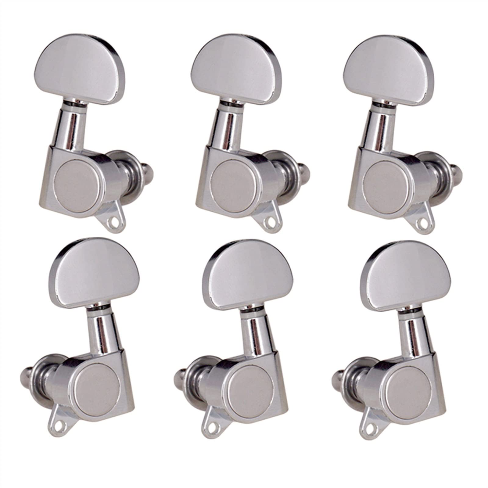 Clavijas afinación Pegiones De Sintonización Selladas De Guitar 3L3R Piezas De Instrumentos De Cuerda De Guitarra Piezas (Color : Silver)