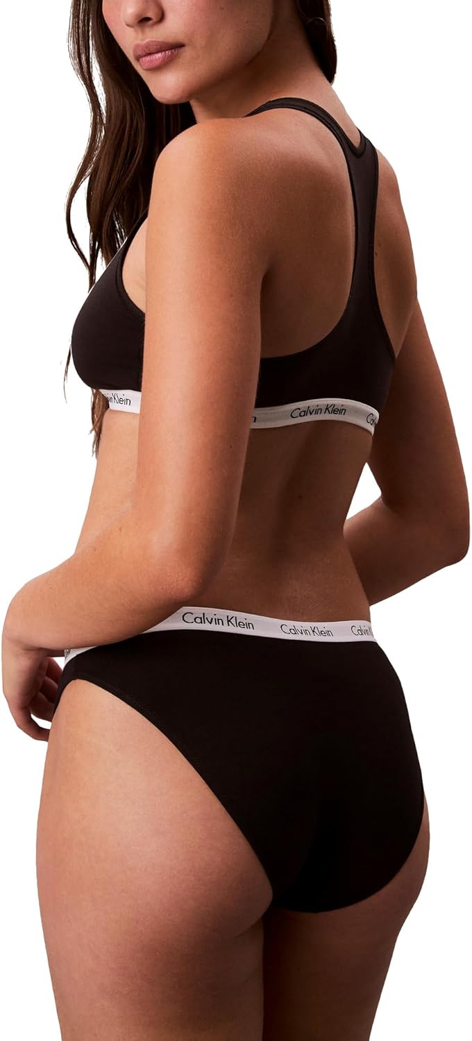 Calvin Klein Women's Carousel Logo Cotton Stretch Bikini Panties, 3 Pack - Image 5