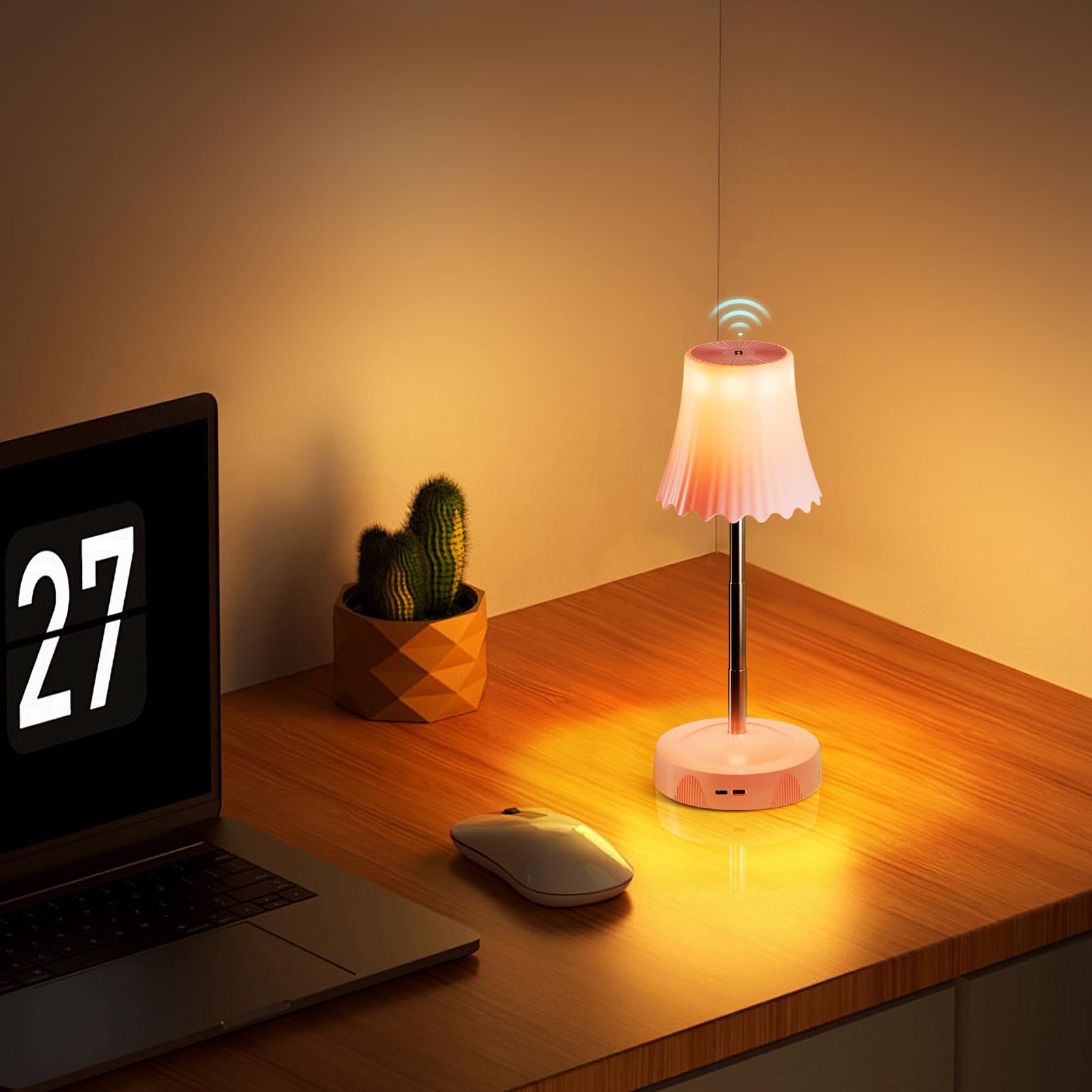 Lampade Ricaricabili Senza Fili Altezza E Luminosità Regolabili RGB Smart | Lampada Per Scrivania Senza Fili Luce RGB per camera da , bagno, sala pranzo, soggiorno, lettura, cucina, comodino