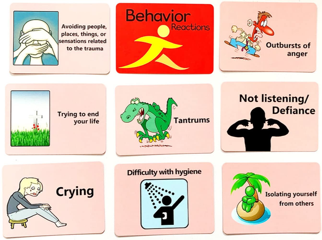 Snapklik.com : Trauma Reaction Cards For Children & Adolescents