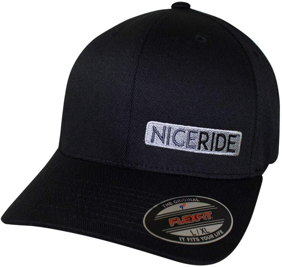 Classic Fitted Premium Hat 6277 for Men, Structured Design, Silver Undervisor, 8-Row Stitching on Visor - Embroidered Logo (Black)