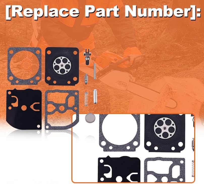 Miniatura 3 de Kit de reparación de carburador, para Poulan PPB4218 P3816 PP3416 P4018 SM4218AVX SM4518AVX PP3516AVX PP4218AVX P4018WTL gas para motosierra