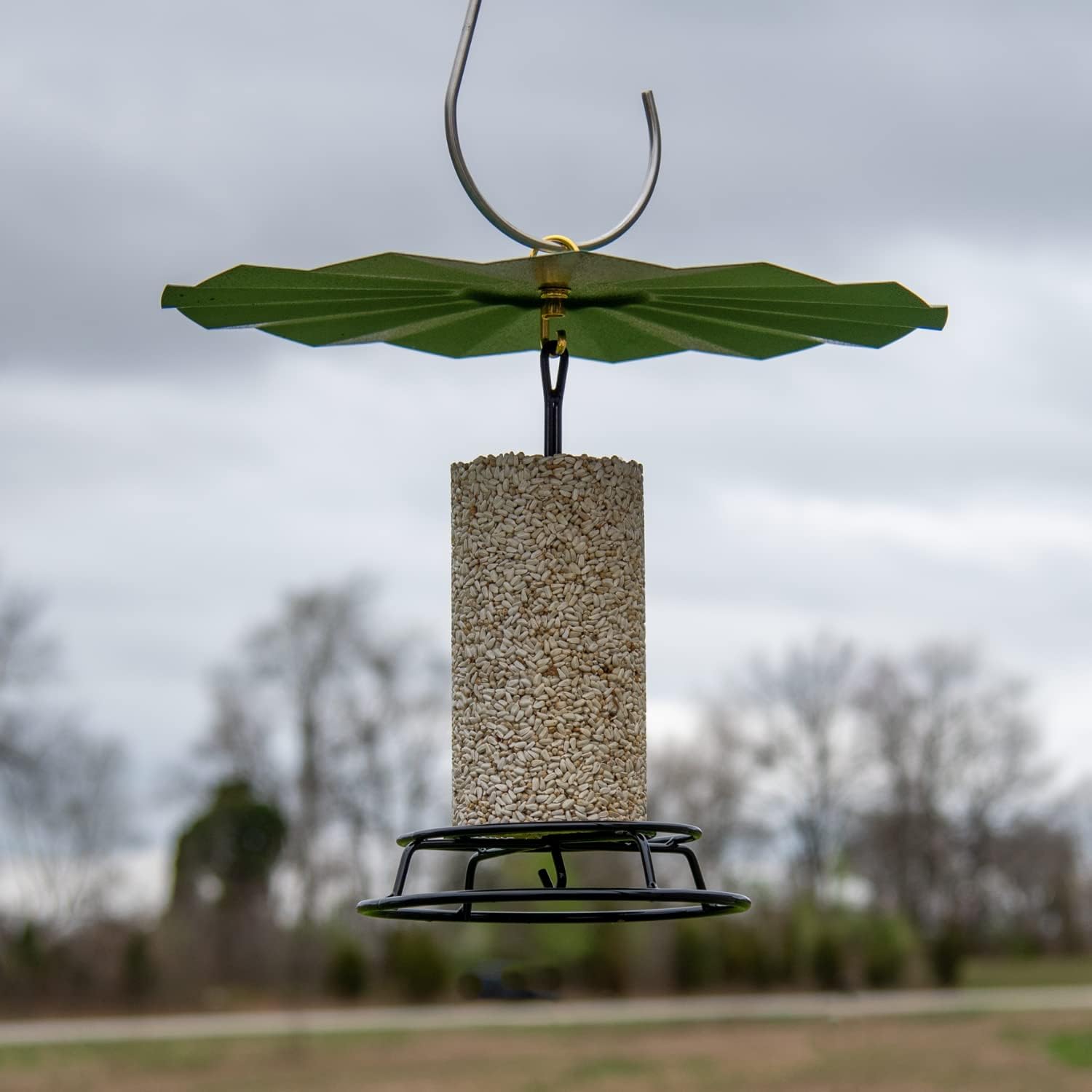 JCS Wildlife Metal Rain/Weather Guard - Perfect for Outdoor Bird Feeders, Seed Cylinders, Hummingbird Feeders, Cylinder Feeders and More Against Water, Sun, and Overhead Messes Rust Proof,