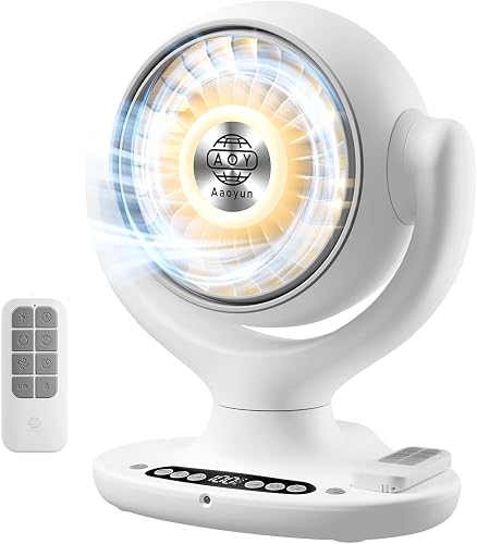 AAOYUN Cordless Desk Fan 12000Mah