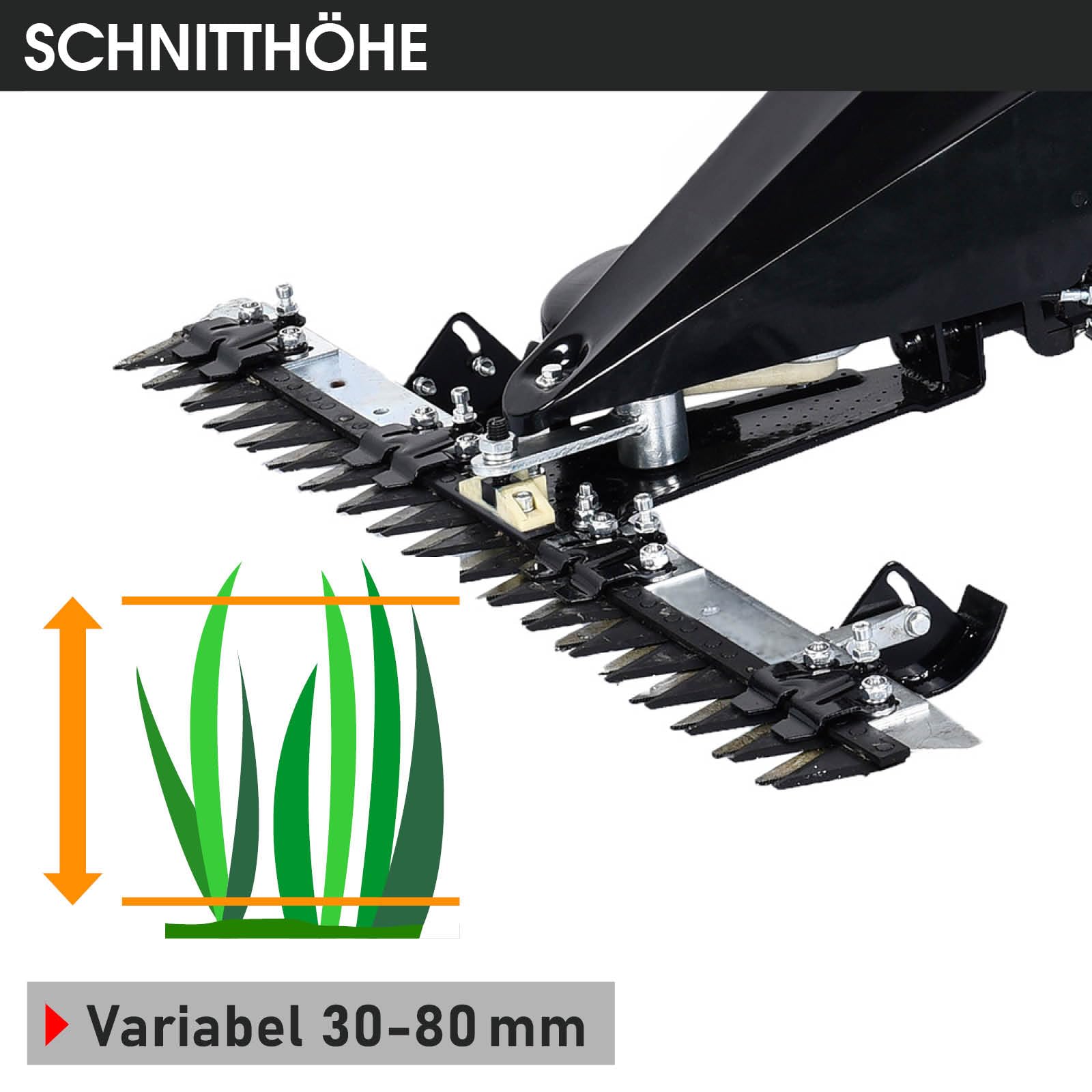 BRAST® Balkenmäher Benzin 3,5kW(4,8PS) mit Antrieb Schnittbreite 97cm Luft-Bereifung mit Geländeprofil Rasenmäher Hochgrasmäher Wiesen-Mäher 196ccm