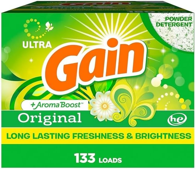 Powder Laundry Detergent, Original Scent, 133 Loads, 123 OZ