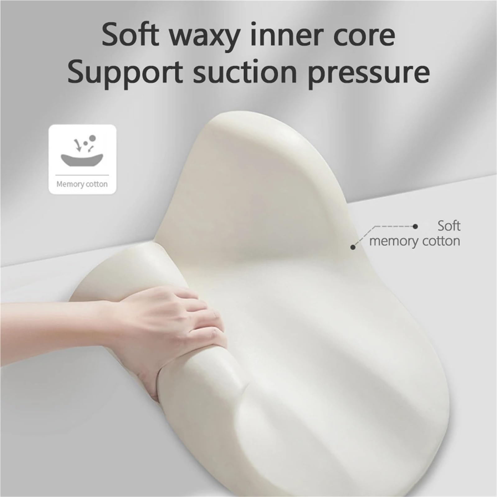 Cojin Reposacabezas Coche Almohadilla de soporte lumbar para automóvil, almohada espuma viscoelástica para cuello, para la cabeza, cintura y espalda, reposacabezas Cervical Reposacabezas | Set 3